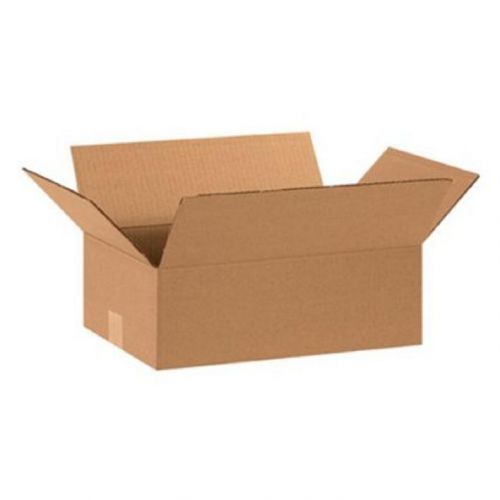 Corrugated cardboard flat shipping storage boxes 15&#034; x 10&#034; x 5&#034; (bundle of 25) for sale