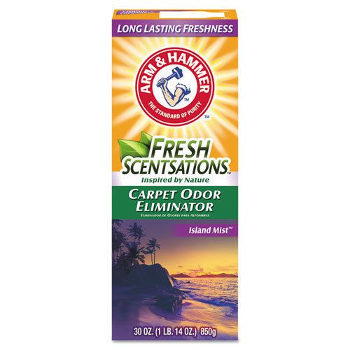&#034;Fresh Scentsations Carpet Odor Eliminator, Island Mist, 30 Oz Box&#034;