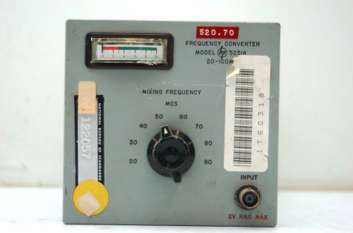 Hp 5251A, Frequency Converter 20-100 mc 50 mV-2 V RMS 50 Ohms