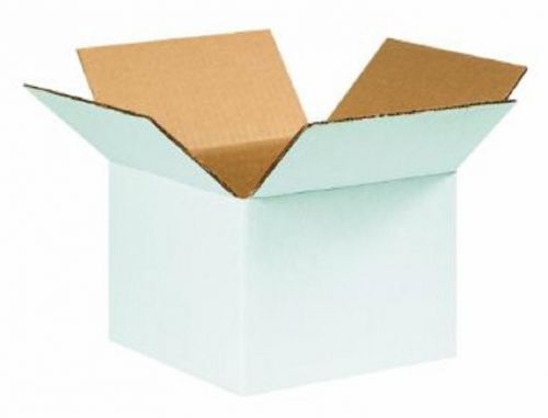 White Corrugated Cardboard 6&#034; x 6&#034; x 4&#034; Shipping Gift  Boxes (Bundle of 25)