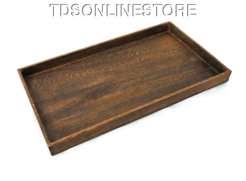 Rustic Antique Brown Color Wood Jewelry Tray