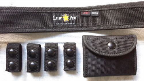 Law pro belt with pouch and 4 belt keepers for sale