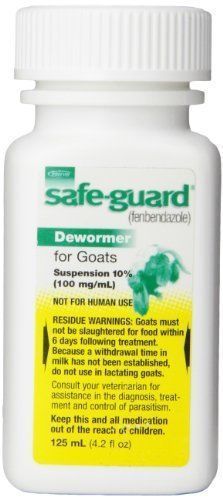 Durvet Safeguard Goat Dewormer, 125ml , New, Free Shipping