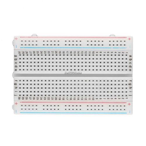 Mini Solderless Breadboard 400 Contacts Tie-points Universal Available New G8
