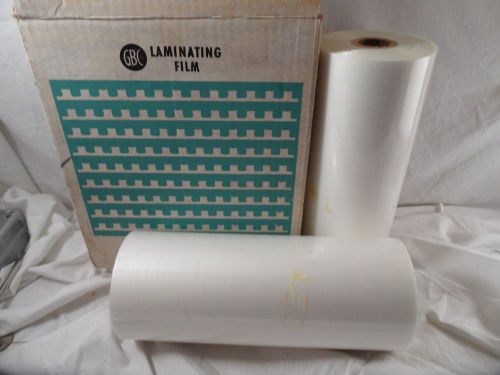 2 GBC Light Gauge 1.5 Mil 9&#034; x 500&#039; 0015&#034; Thermal Laminating Roll Film FAST SHIP
