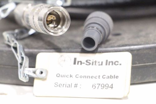 In-Situ Troll 100&#039; Black Rugged Cable 6-POS Pin Connector Adapter Quick Connect