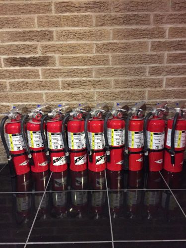 Fire extinguisher 5lbs 5# abc with new cert tag lot of 9 nice for sale