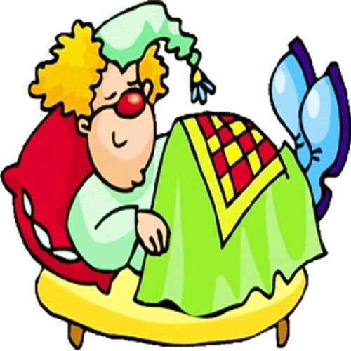 30 Custom Sleeping Clown Personalized Address Labels