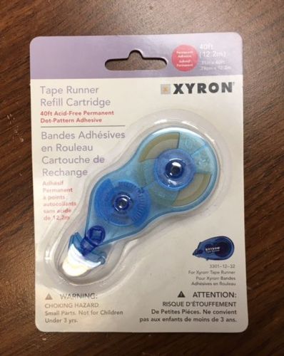 Xyron 40&#039; Tape Runner Permanent Adhesive Refill Cartridge Free Shipping