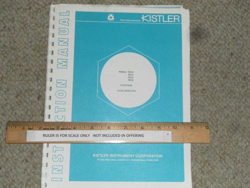 2 Kistler original Instruction manuals for accelerometers 8620,22,24, Couplers