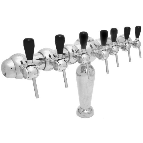 Monaco Draft Beer Tower - Air Cooled - 7 Faucets - Commercial Bar Dispensing