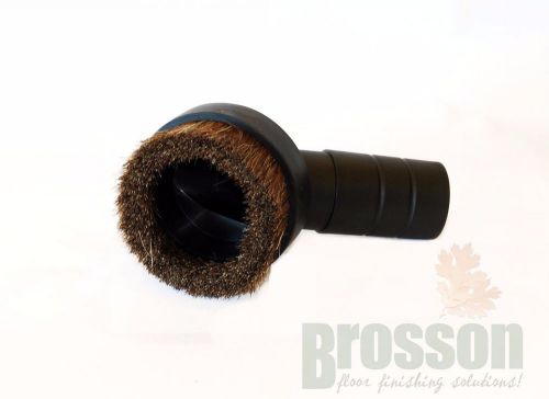 Horsehair bristle round dust brush- fits 1-1/2&#034; hose for clarke proteam vacuum for sale