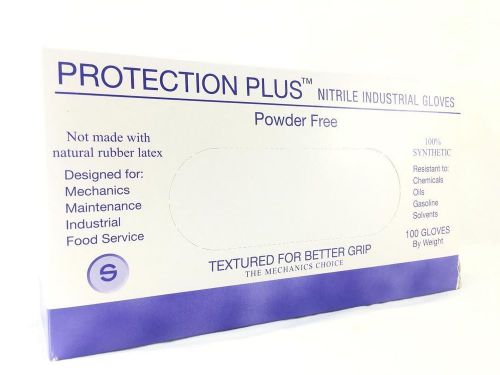 Power Free Protection Plus Nitrile Industrial Gloves Food Service 100 Gloves(XS)