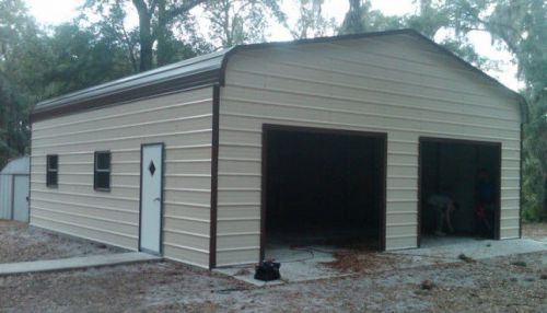 22 x 31 x 10 metal building delivered/installed - two car garage and workshop for sale