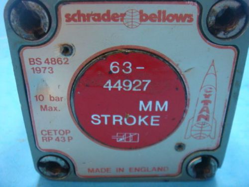 Schrader bellows, pneumatic cylinder, used, 63-44927, exlnt condition for sale