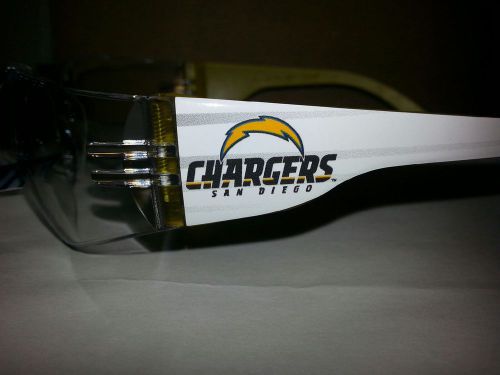 Nfl san diego chargers safety glasses clear len yellow frame ansi z87.1/csa z943 for sale