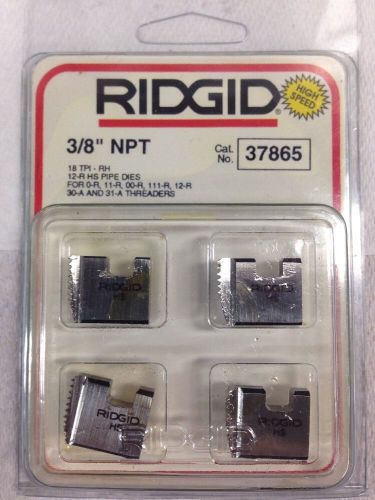 NEW Ridgid HS Pipe Dies 3/8&#034; NPT 37865 12-R O-R 11-R 111-R 30-A 31-A Threaders
