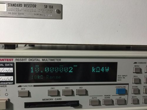 Advantest R6581T 8.5 Digits Digital Multimeter