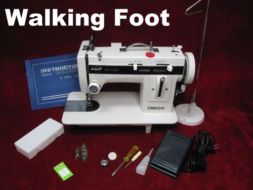 Industrial strength sewing machine heavy duty upholstery &amp; leather +walking foot for sale