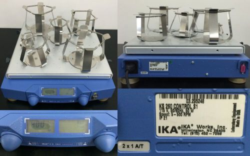 WARRANTY IKA KS260 Control LCD Digital Orbital Platform Flat Swivel Shaker O2