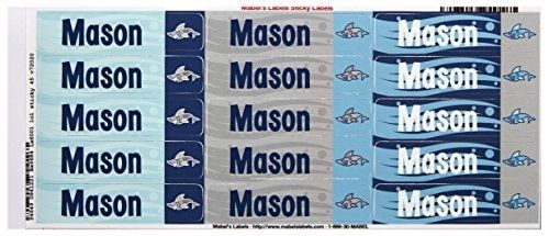 Mabel&#039;s Labels 40845075 Peel and Stick Personalized Labels with the Name Mason