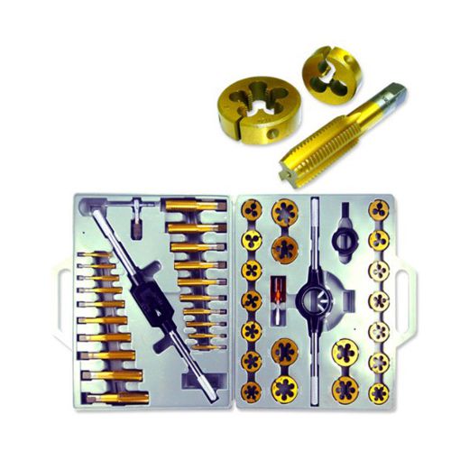 New 45pc tap and die set sae tungsten steel titanium tools jumbo for sale