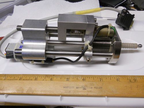High vacuum bellows  linear power feed through approx 11/2&#034; travel for sale