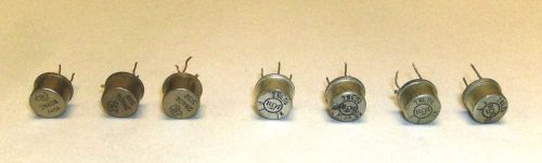 Vintage lot RCA Texas Instrument Germanium Transistors 2N404 3 with Gold Leads
