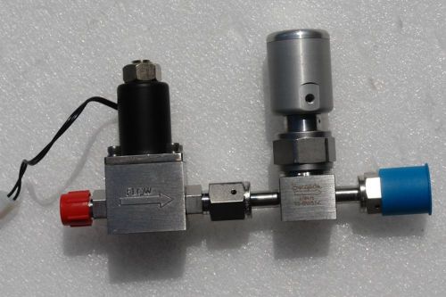 MKS 0248A-00050 FLOW CONTROL VALVE with Swaglok Bellows Sealed Valve SS-BNV51-C