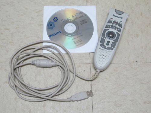 Philips LFH5276/00 SpeechMike Pro Plus Handheld Transcriber USB with CD ROM