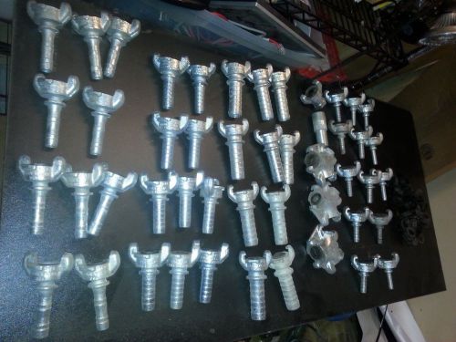 Lot of  ~ 48 ~ dixon couplers &amp; end fittings &amp; 49 rubber gaskets for sale