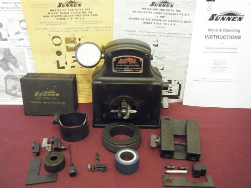 Sunnen ag-300 gauge system: accessory kit, setting fixture, midget &amp; xl ext sets for sale