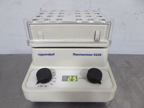 S128082 Eppendorf Thermomixer Model 5436 Heated Mixer Shaker w/ 24 Hole Block