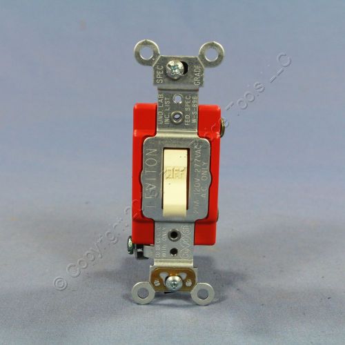 Leviton Light Almond INDUSTRIAL Toggle Wall Light Switch 20A Bulk 1221-2T