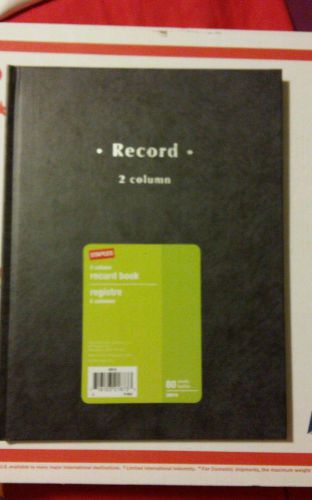 Staples 26517 Blue Marbled - 2 Column Record Book  - New
