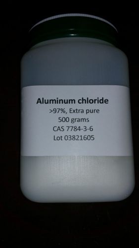 Aluminum chloride, &lt;97%, Extra pure, 500 gm