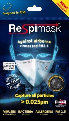 Allergy Protection Nano Fiber Face Mask/Respirator, 10 pcs