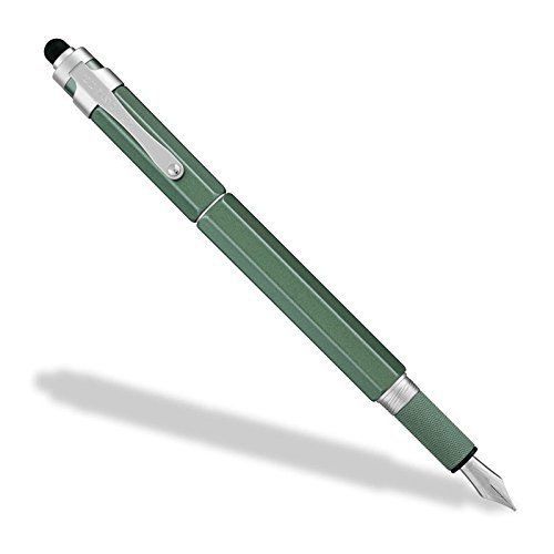 Levenger L-Tech 3.0 Fountain Pen, Medium, Moss AP12640 MOS M NM