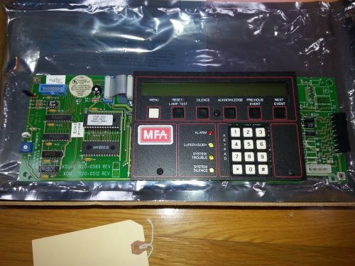 Fire control instruments fci keyboard display unit kdu 7200 series p/n 1100-0362 for sale