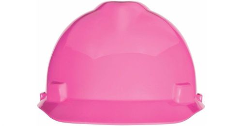 NEW MSA V-Gard Cap hardhat With SWING Suspension HOT PINK