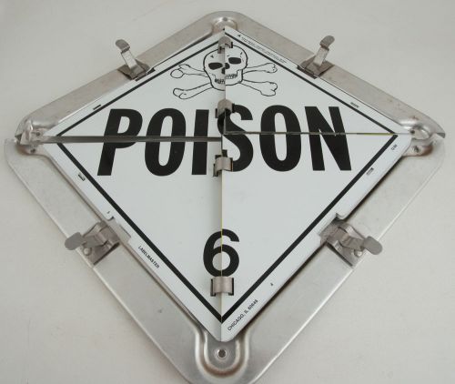 Label master Hazard Sign Poison Flammable Dangerous Radioactive (CB7) Trucker