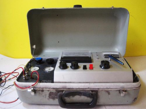 MORGAN-SCHAFFER Transfo-Tester Rare Span Gas Regulator Cylinder in Metal Case