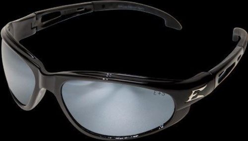Edge Dakura Safety Glasses Black Frame with Silver Mirror Lens