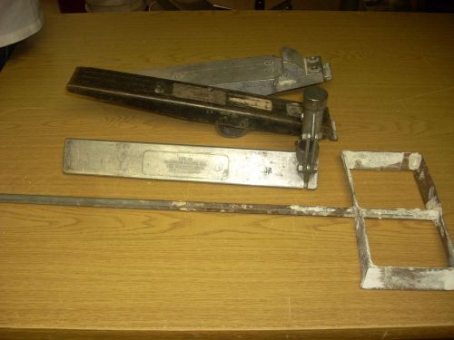 Vintage Dry Wall Lift Pedals/Clinch On Corner Bead/Stainless Beater/Made n USA