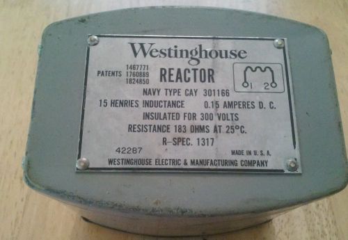 Westinghouse Reactor (Inductor), Navy Type Cay 301166