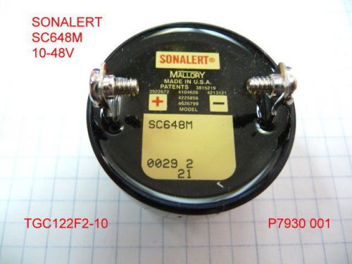 SONALERT BUZZER SC648M 10-48V