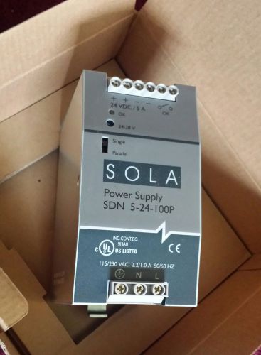 EMERSON SOLA SDN 5-24-100P HEVI-DUTY SDN 5-24-100P DC Power Supply New In Box