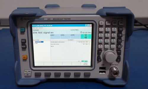 Rohde &amp; schwarz: broadcast tester sfe sfe-k6-k22-k35-k40 sfe-b3 for sale