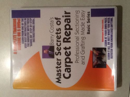 Carpet Cleaning Repair Barry Costa Master Series DVD&#039;s