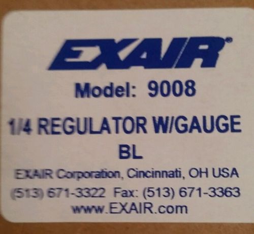 2x Exair model 9008 1/4 regulator w/gauge  BL